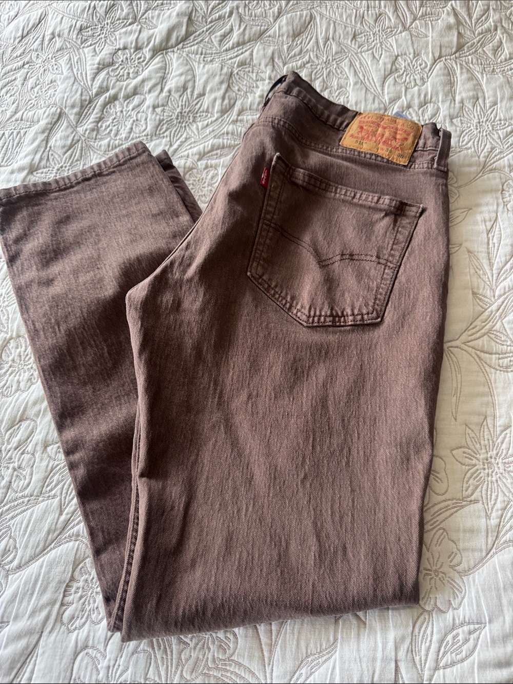 Levi's Men's Chocolate Brown Straight Jeans 511 W36 L30